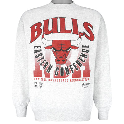 NBA (Artex) - Chicago Bulls Crew Neck Sweatshirt 1990s Large
