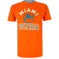 Champion - Orange Miami Dolphins T-Shirt 1990s Large Vintage Retro Football