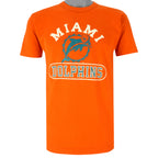Champion - Orange Miami Dolphins T-Shirt 1990s Large Vintage Retro Football