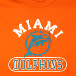 Champion - Orange Miami Dolphins T-Shirt 1990s Large Vintage Retro Football