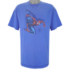 Marvel (AAA) - Blue Spiderman T-Shirt X-Large Vintage Retro