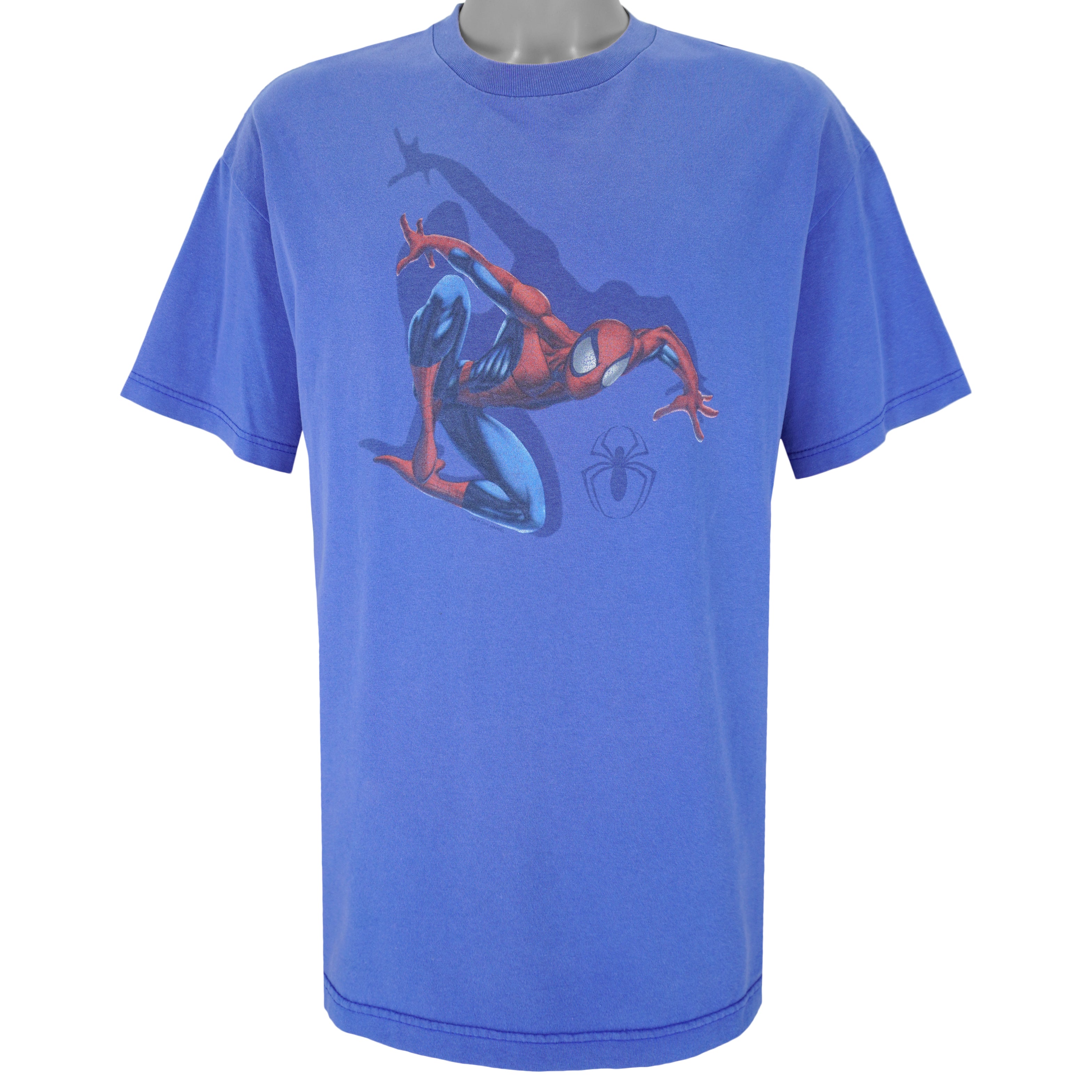 Marvel (AAA) - Blue Spiderman T-Shirt X-Large Vintage Retro