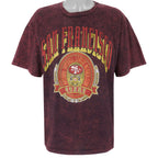 NFL (Nutmeg) - San Francisco 49ers Tie Dye T-Shirt 1990s X-Large Vintage Retro Football