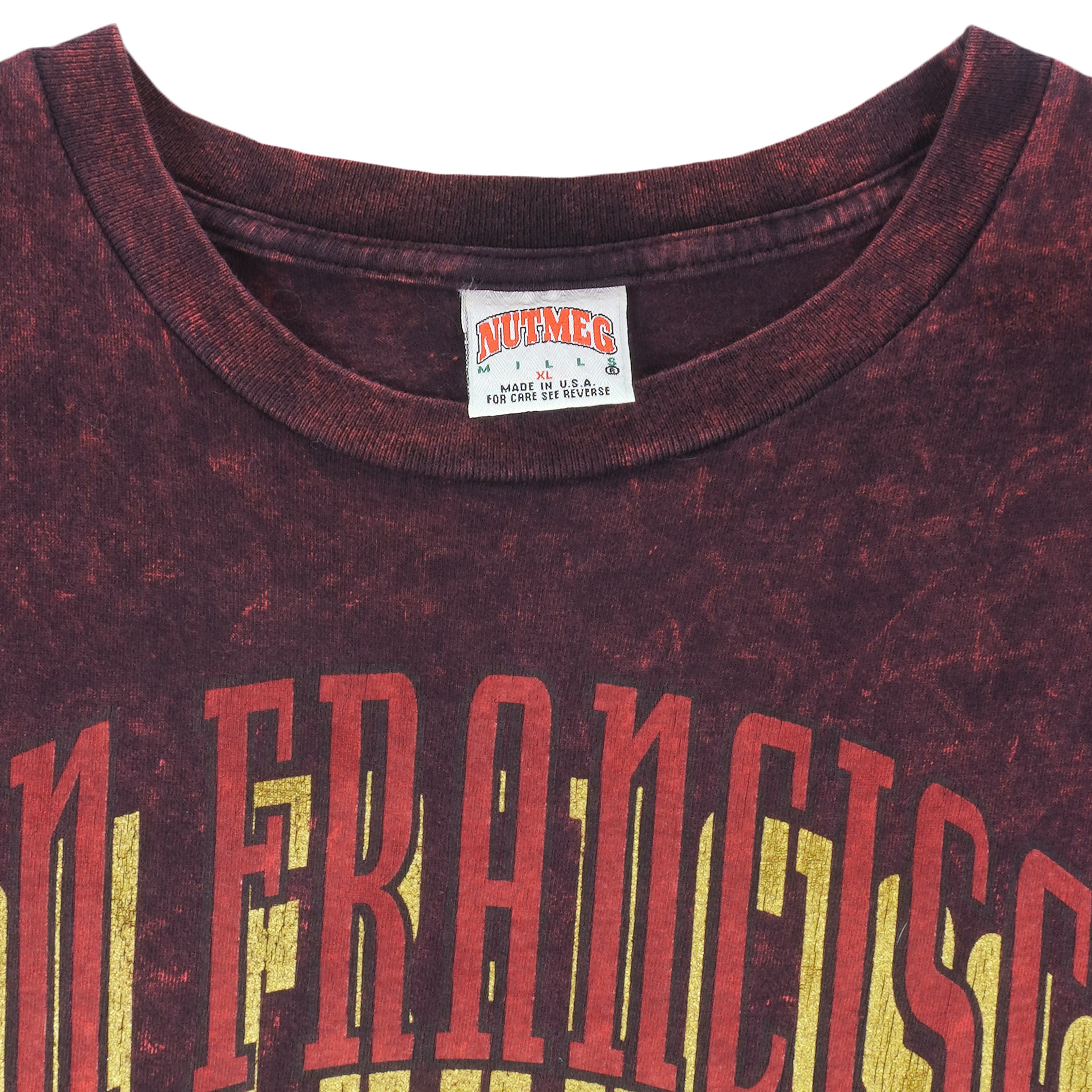 NFL (Nutmeg) - San Francisco 49ers Tie Dye T-Shirt 1990s X-Large Vintage Retro Football
