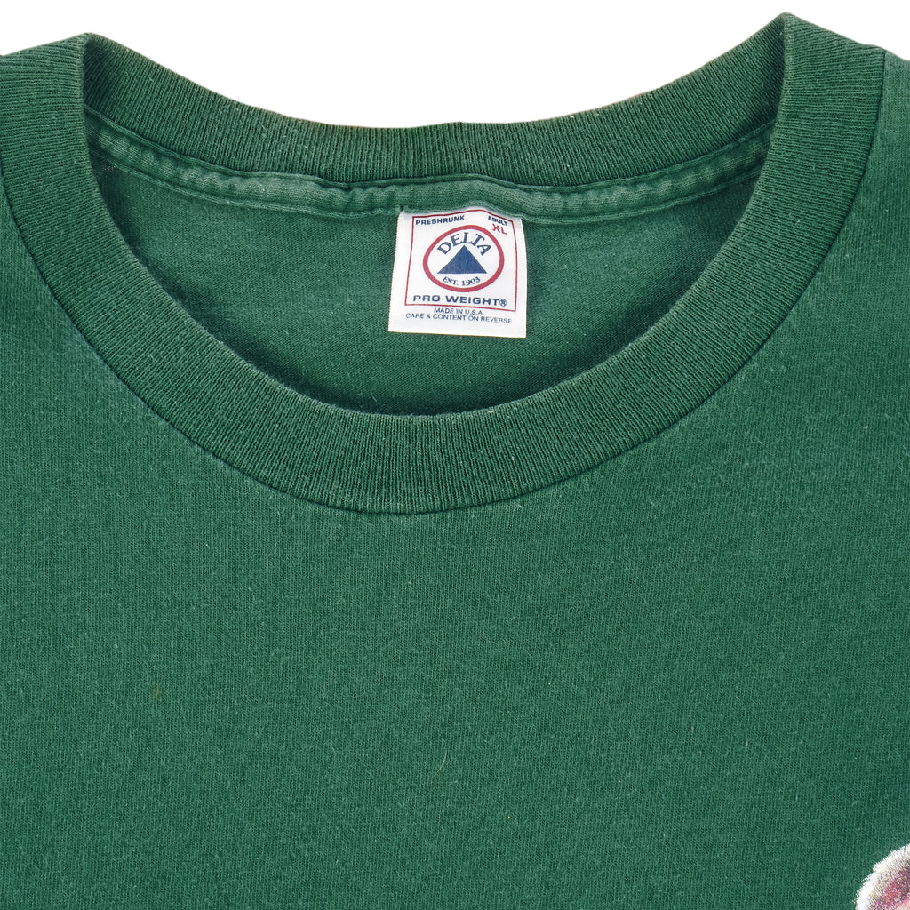 Vintage (Delta) - Green Budweiser T-Shirt 1998 X-Large Vintage Retro