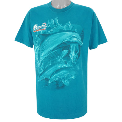 NFL (Pro Player) - Miami Dolphins Animal T-Shirt 1990s Large