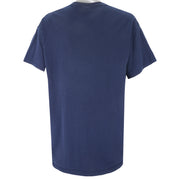Nike - Blue Classic Embroidered T-Shirt 1990s X-Large Vintage Retro