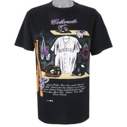 MLB - Colorado Rockies Locker Room T-Shirt 1992 Large Vintage Retro Baseball