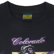 MLB - Colorado Rockies Locker Room T-Shirt 1992 Large Vintage Retro Baseball