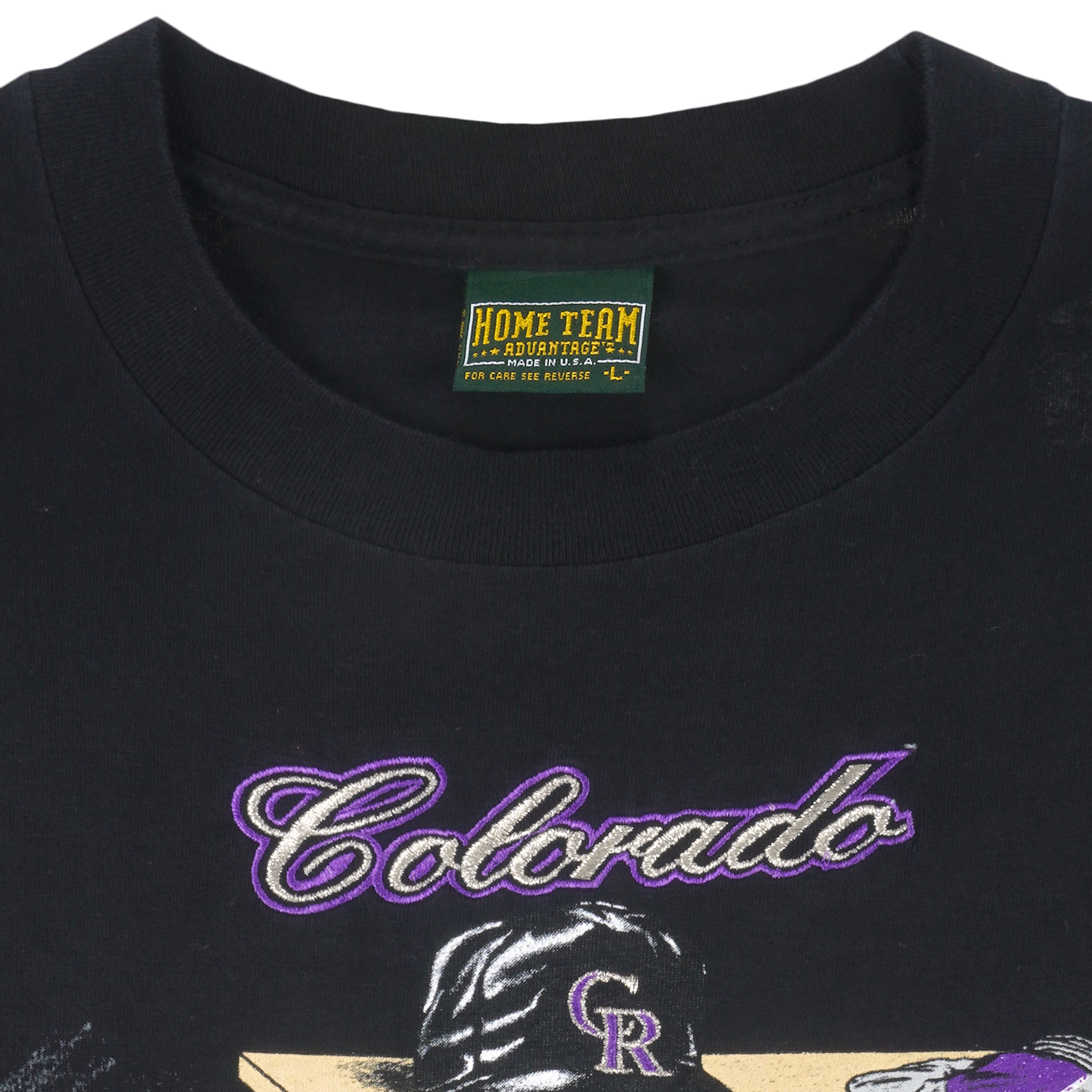 MLB - Colorado Rockies Locker Room T-Shirt 1992 Large Vintage Retro Baseball