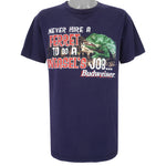 Budweiser (Wild Oats) - Never Hire A Ferret To Do A Weasel's Job T-Shirt 1998 Large