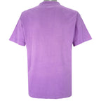 MLB (Soft Wear) - Purple New York Yankees T-Shirt 1991 Medium Vintage Retro Baseball
