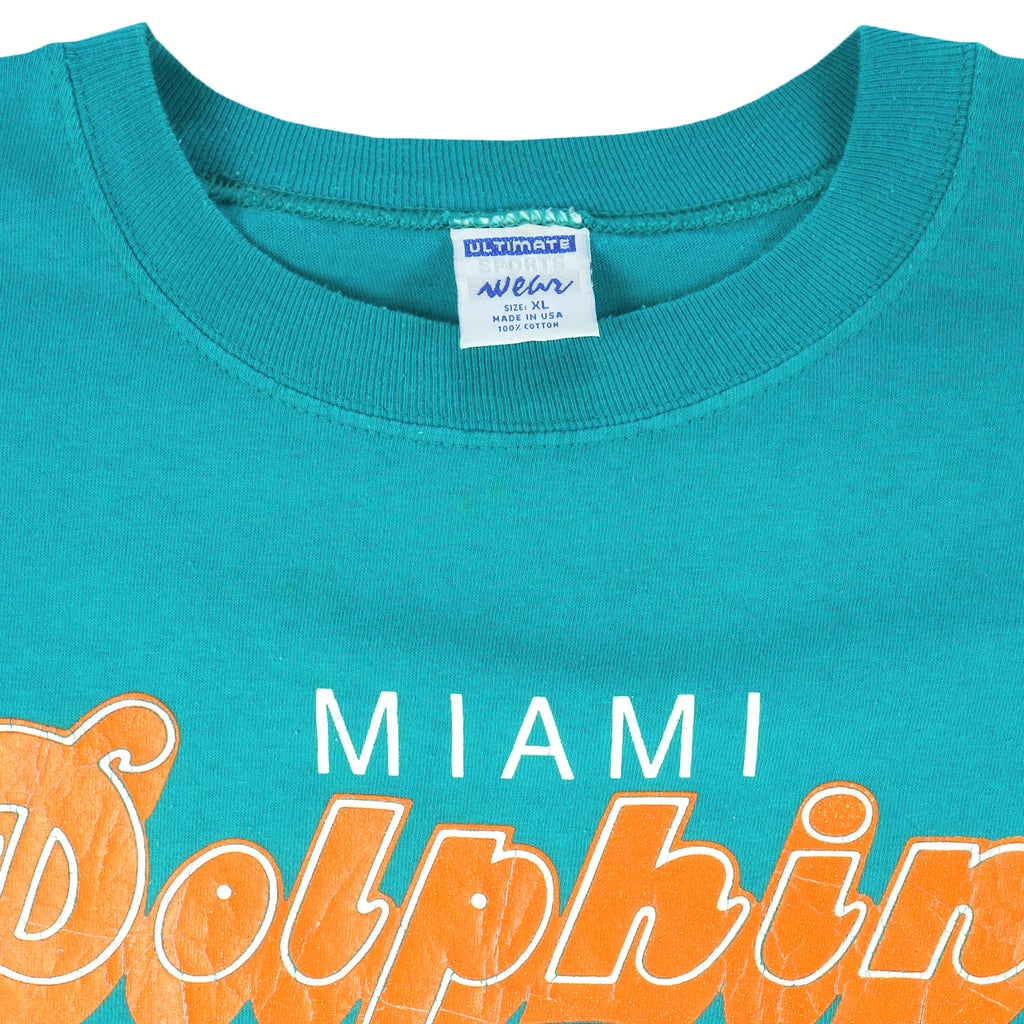 NFL - Miami Dolphins Garfield and Odie T-Shirt 1993 X-Large Vintage Retro Football