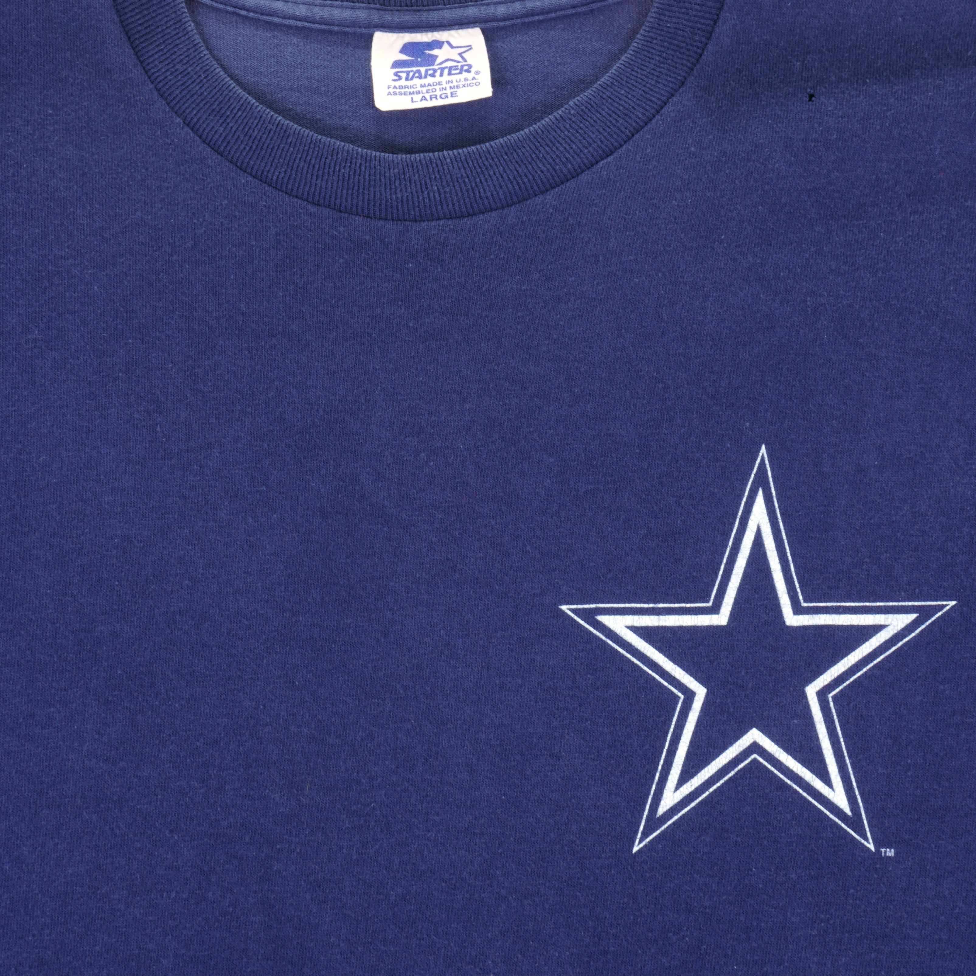 Starter - Dallas Cowboys Big Logo T-Shirt 1996 Large Vintage Retro Football