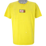 Nike - Yellow Just Do It T-Shirt 1990s X-Large Vintage Retro