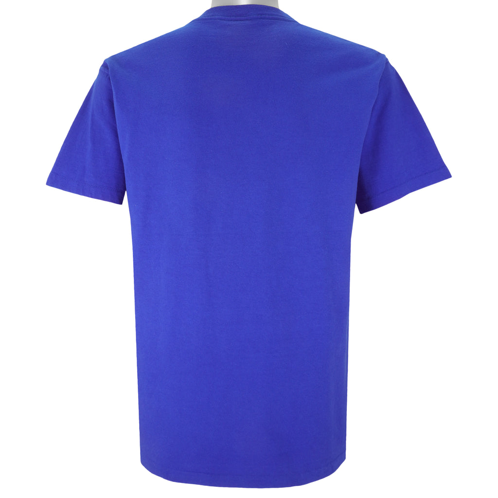 MLB (Nutmeg) - Chicago Cubs Stadium Map T-Shirt 1991 Large Vintage Retro Baseball