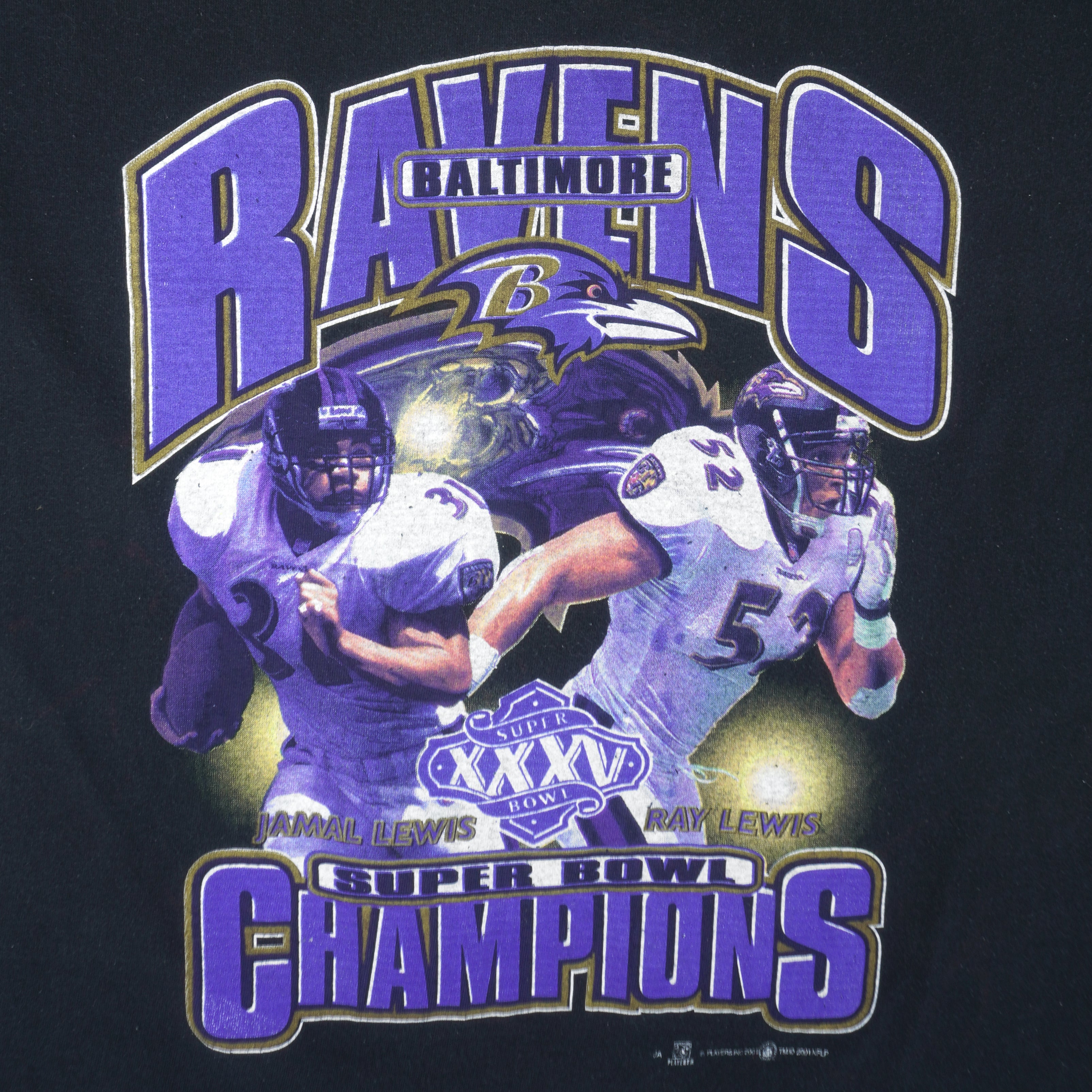 Ravens Baltimore Super Bowl 35th Champs Vintage Retro Football