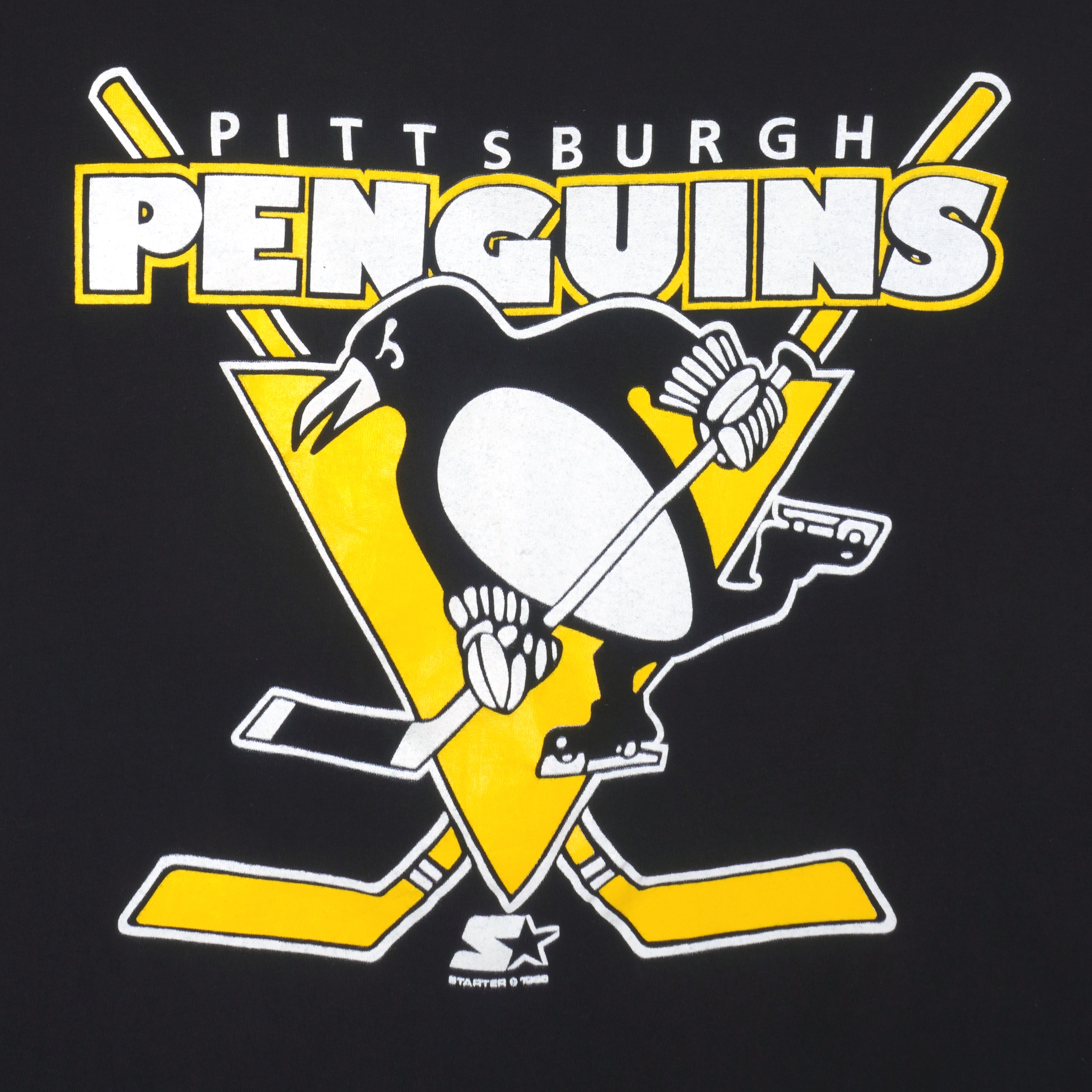 Vintage Pittsburgh Penguins Starter Jersey Size Large White 