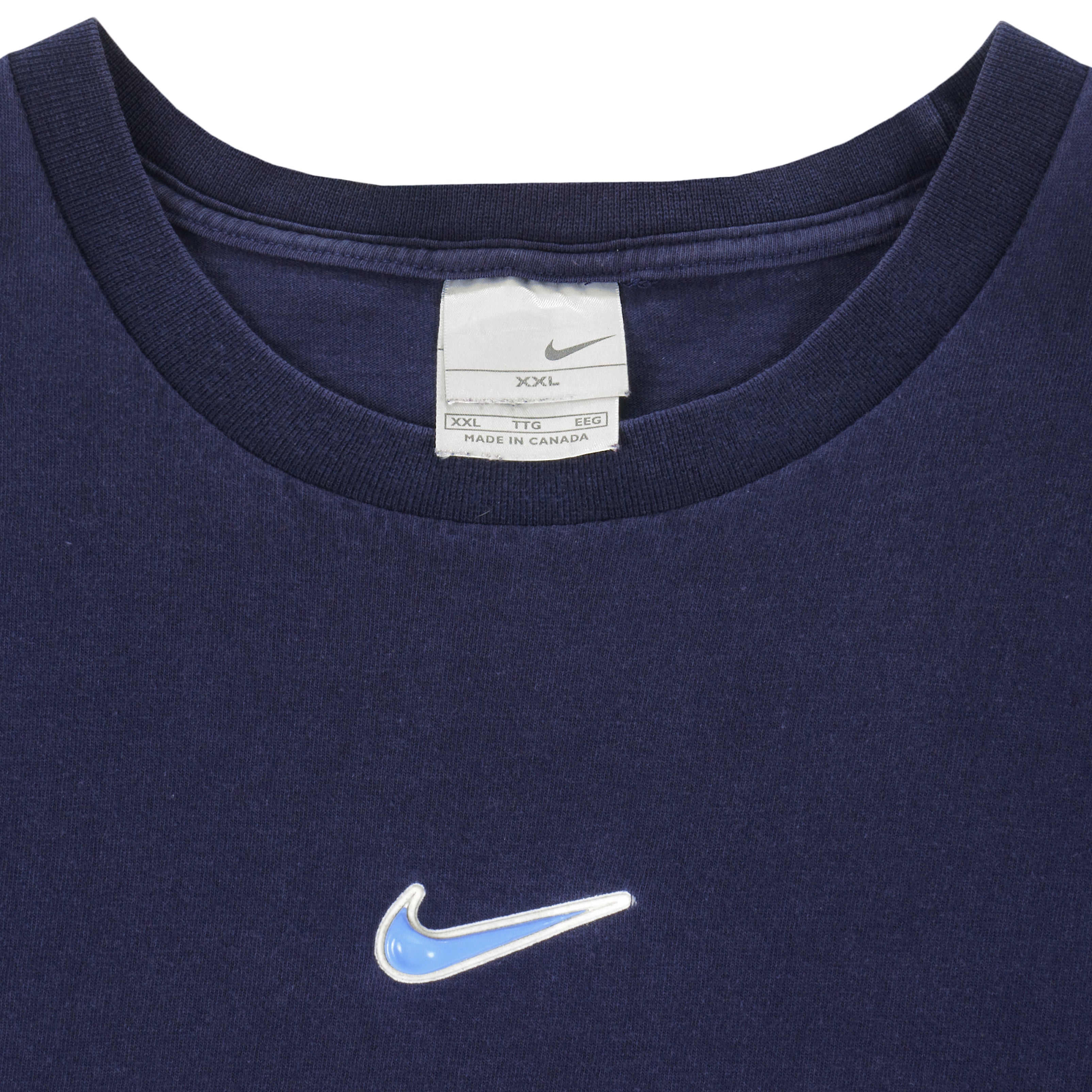 Nike - Dark Blue Classic T-Shirt 2001 XX-Large Vintage Retro