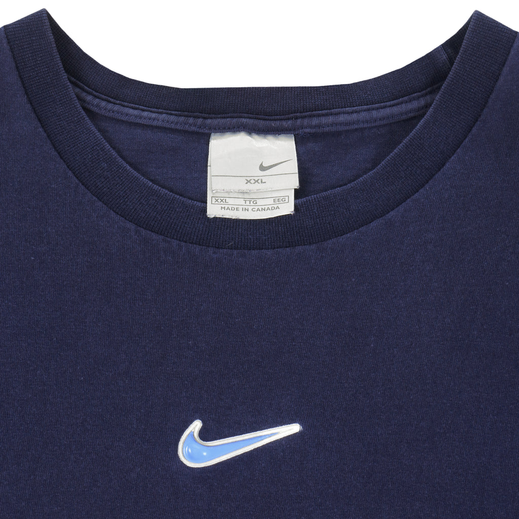 Nike - Dark Blue Classic T-Shirt 2001 XX-Large Vintage Retro