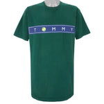 Tommy Hilfiger - Green Tennis T-Shirt 1990s Large