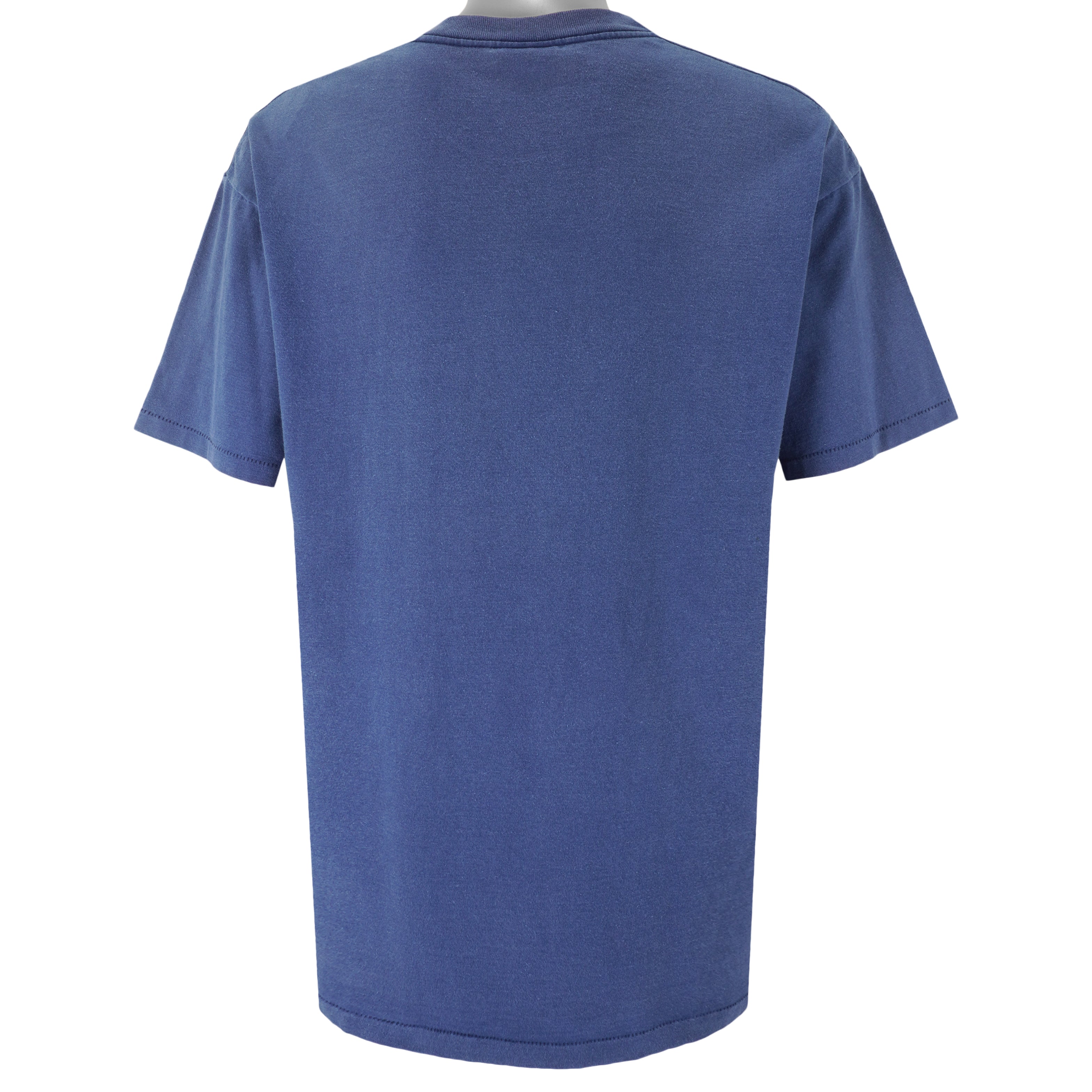 MLB (Nutmeg) - Blue New York Yankees T-Shirt 1991 X-Large Vintage Retro Baseball
