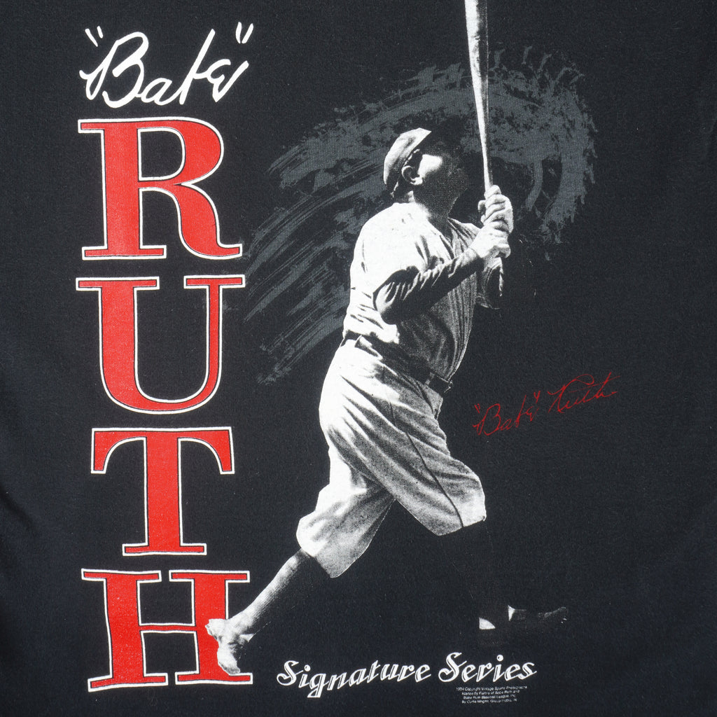 MLB - The Babe George Herman Ruth T-Shirt 1990s Medium Vintage Retro Baseball