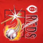 MLB (Tultex) - Cincinnati Reds T-Shirt 1995 Large Vintage Retro Baseball