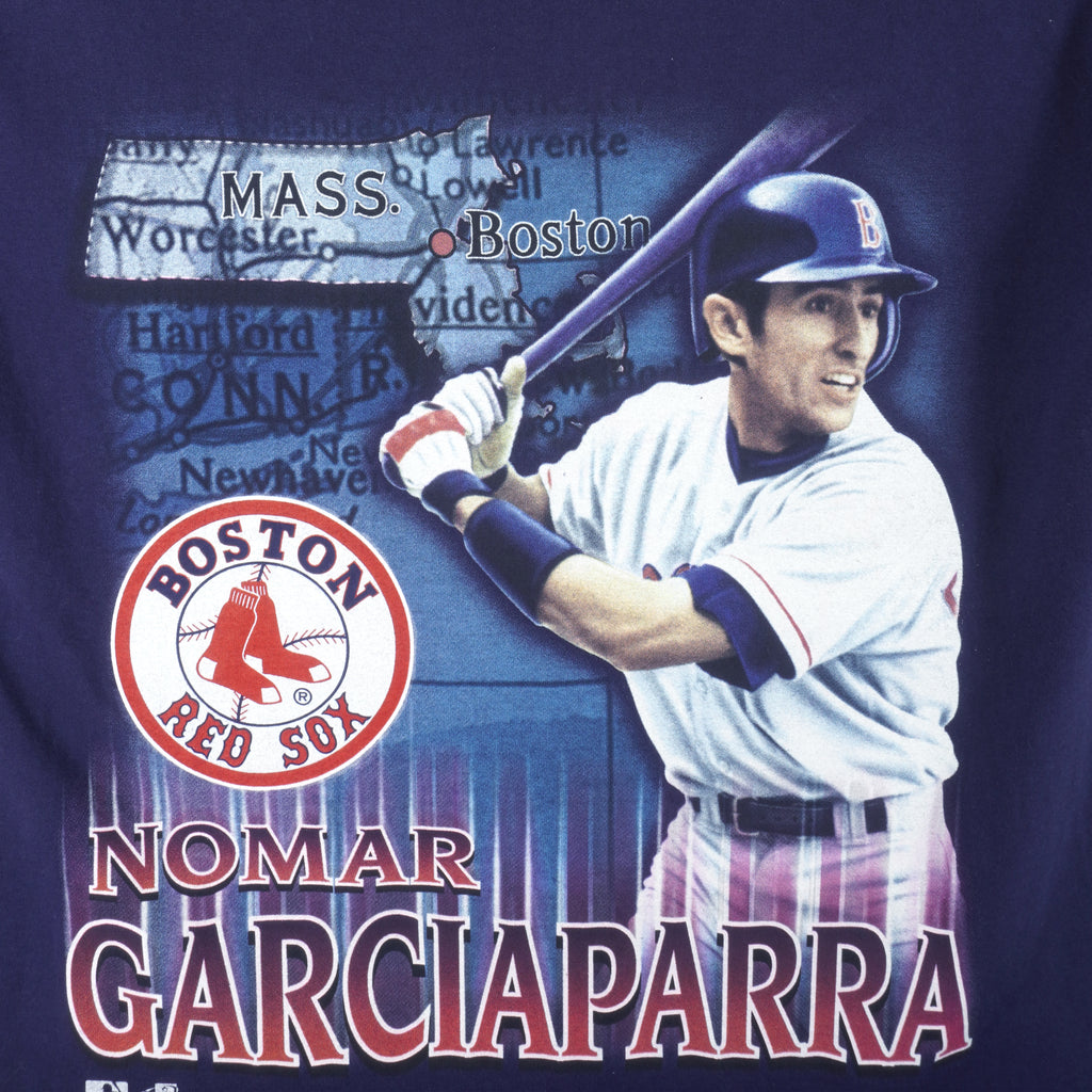 MLB (Pro Player) - Boston Red Sox, Nomar Garciaparra T-Shirt 1990s Large Vintage Retro Baseball