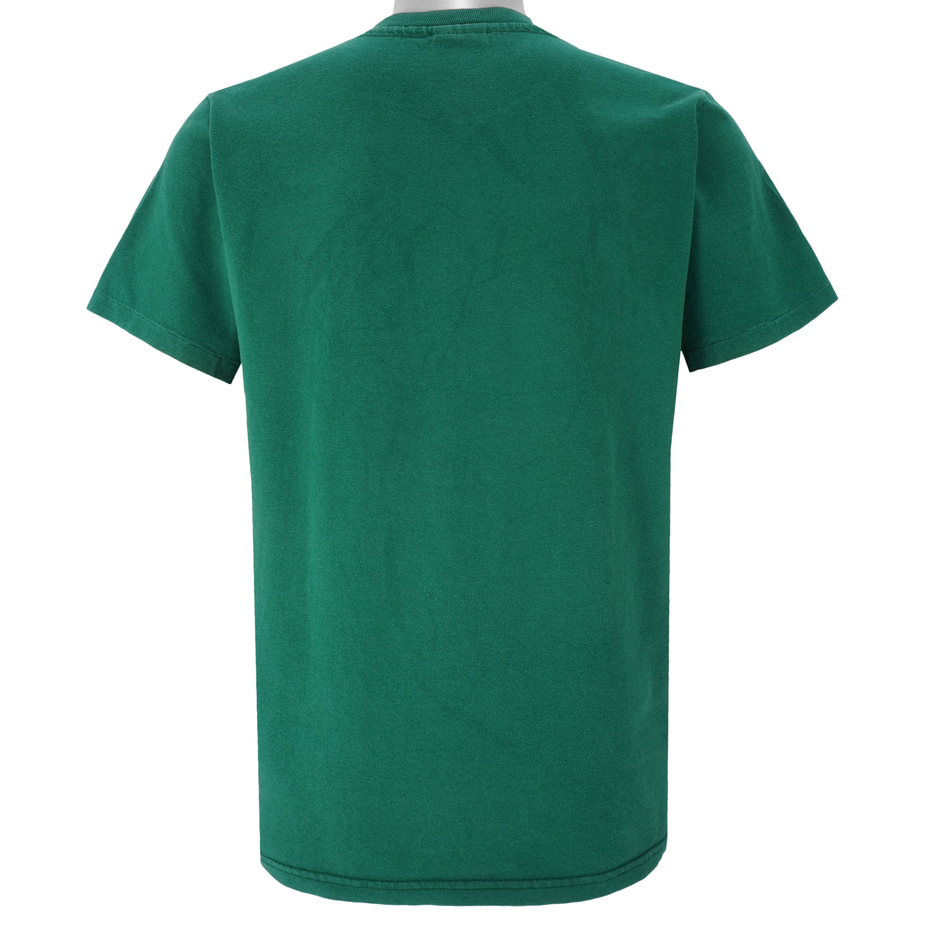 NBA (Hanes) - Green Milwaukee Bucks T-Shirt 1990s Large Vintage Retro Baseketball