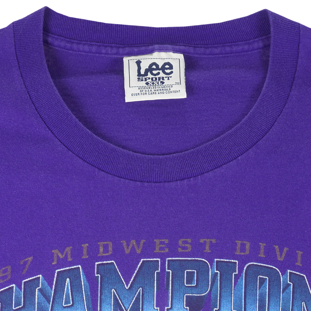 NBA (Lee) - Utah Jazz Champions T-Shirt 1997 XX-Large Vintage Retro Basketball