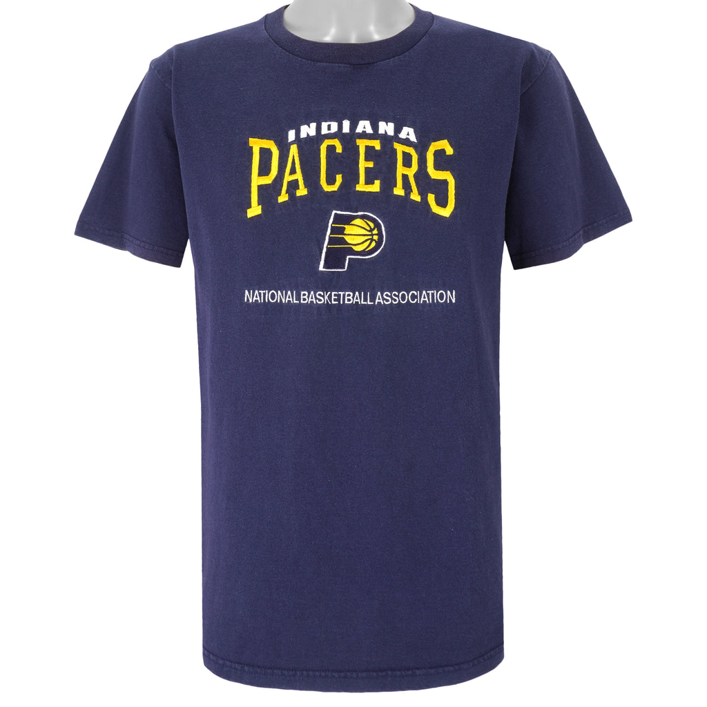 NBA (Lee) - Indiana Pacers Embroidered T-Shirt 1990s Medium Vintage Retro Basketball