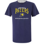 NBA (Lee) - Indiana Pacers Embroidered T-Shirt 1990s Medium