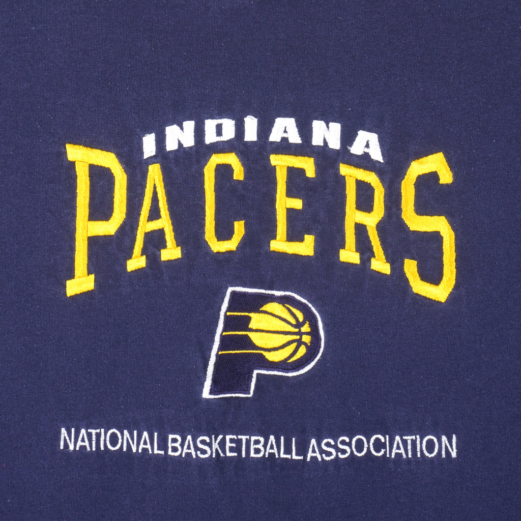 NBA (Lee) - Indiana Pacers Embroidered T-Shirt 1990s Medium Vintage Retro Basketball