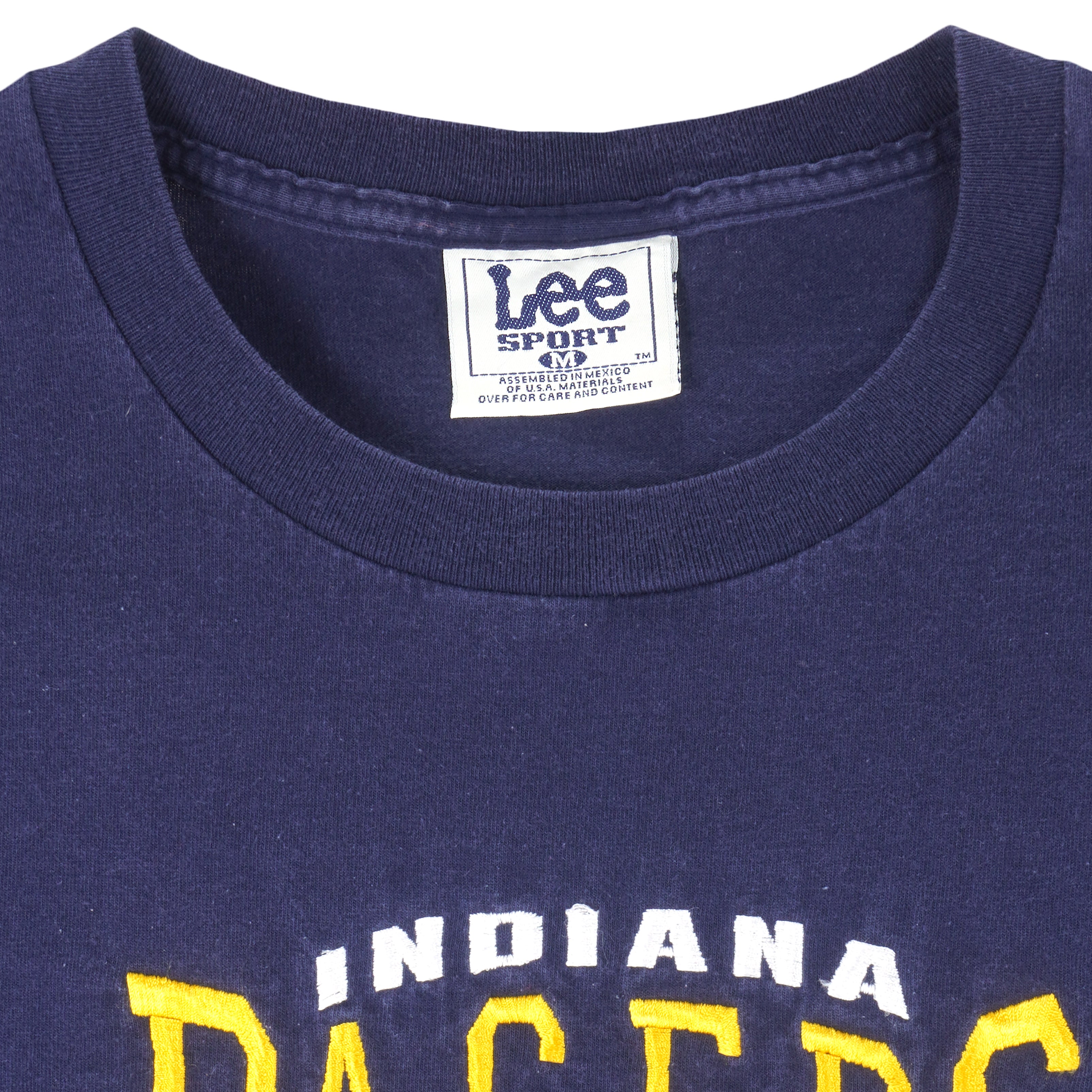 NBA (Lee) - Indiana Pacers Embroidered T-Shirt 1990s Medium Vintage Retro Basketball