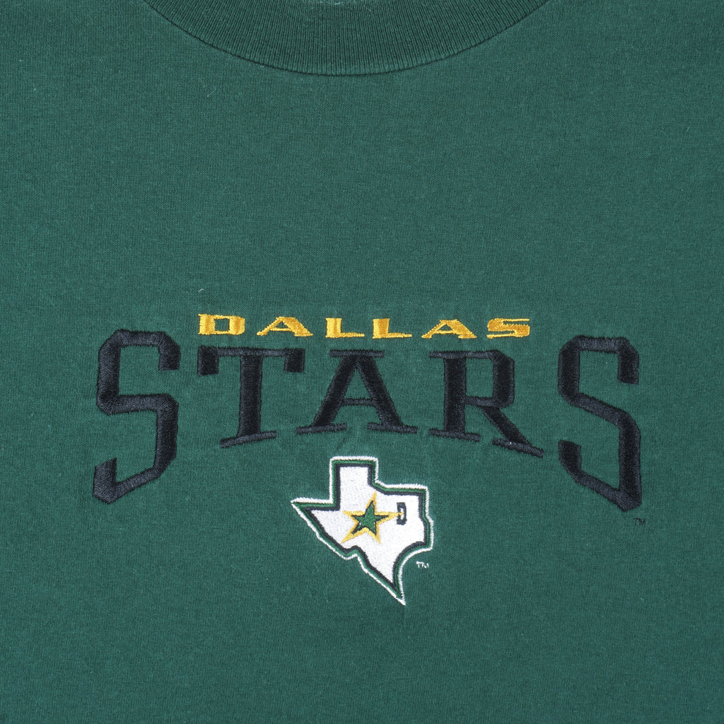 NHL (CSA) - Dallas Stars Embroidered T-Shirt 1990s X-Large Vintage Retro Hockey