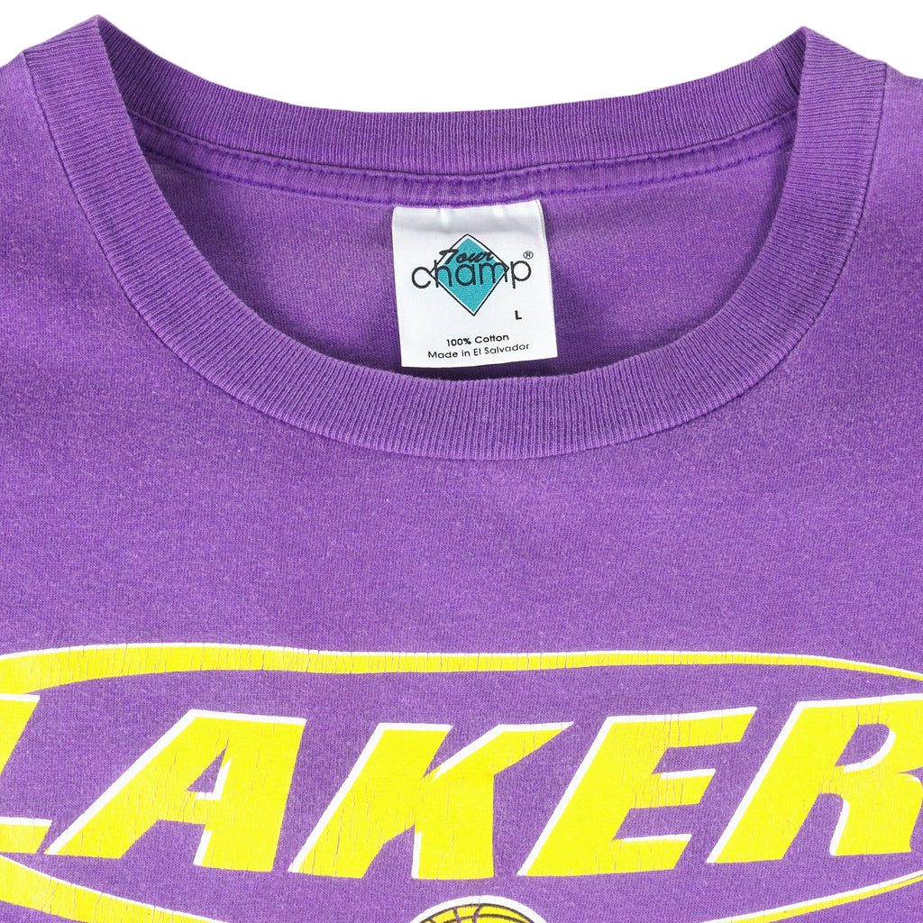 NBA (Champ) - Los Angeles Lakers T-Shirt 1990s X-Large Vintage Retro Basketball
