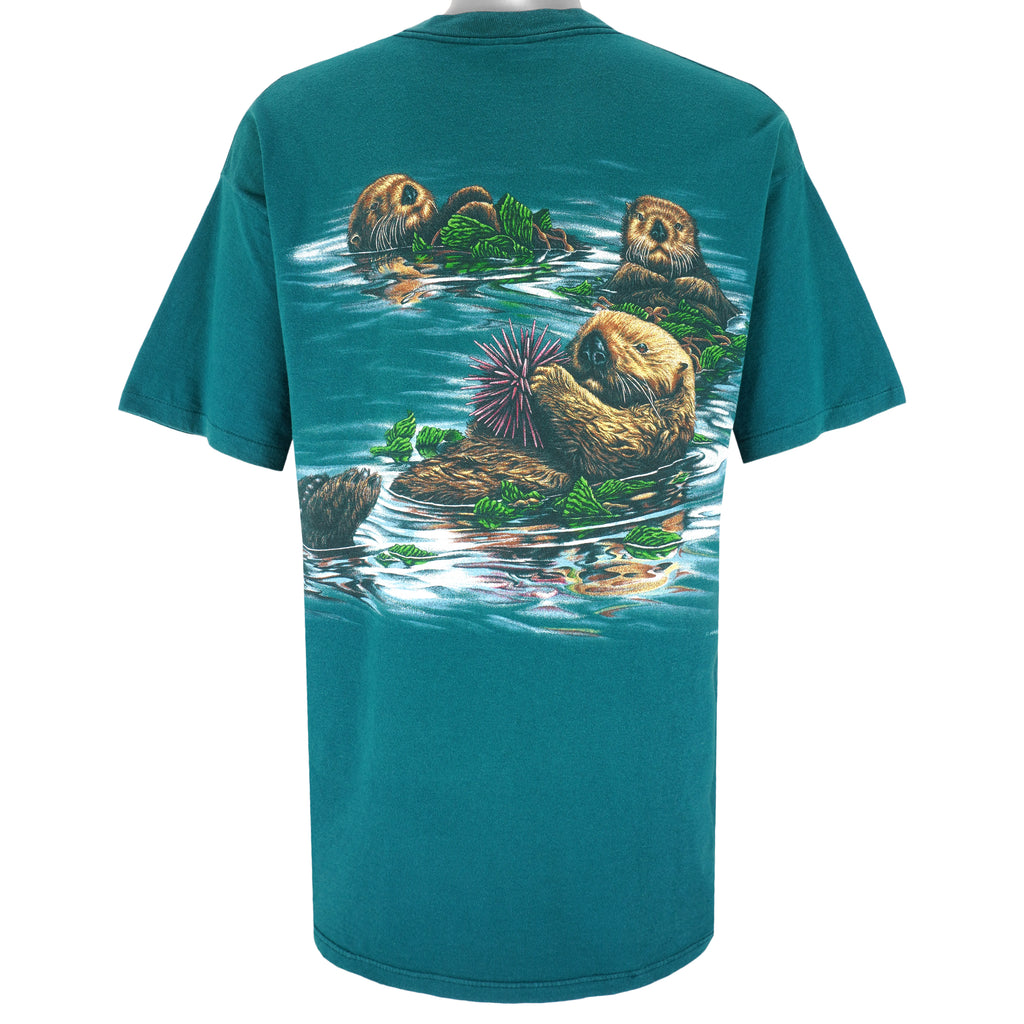 Vintage (Habitat) - Blue Sitka Alaska T-Shirt 1990s X-Large Vintage Retro