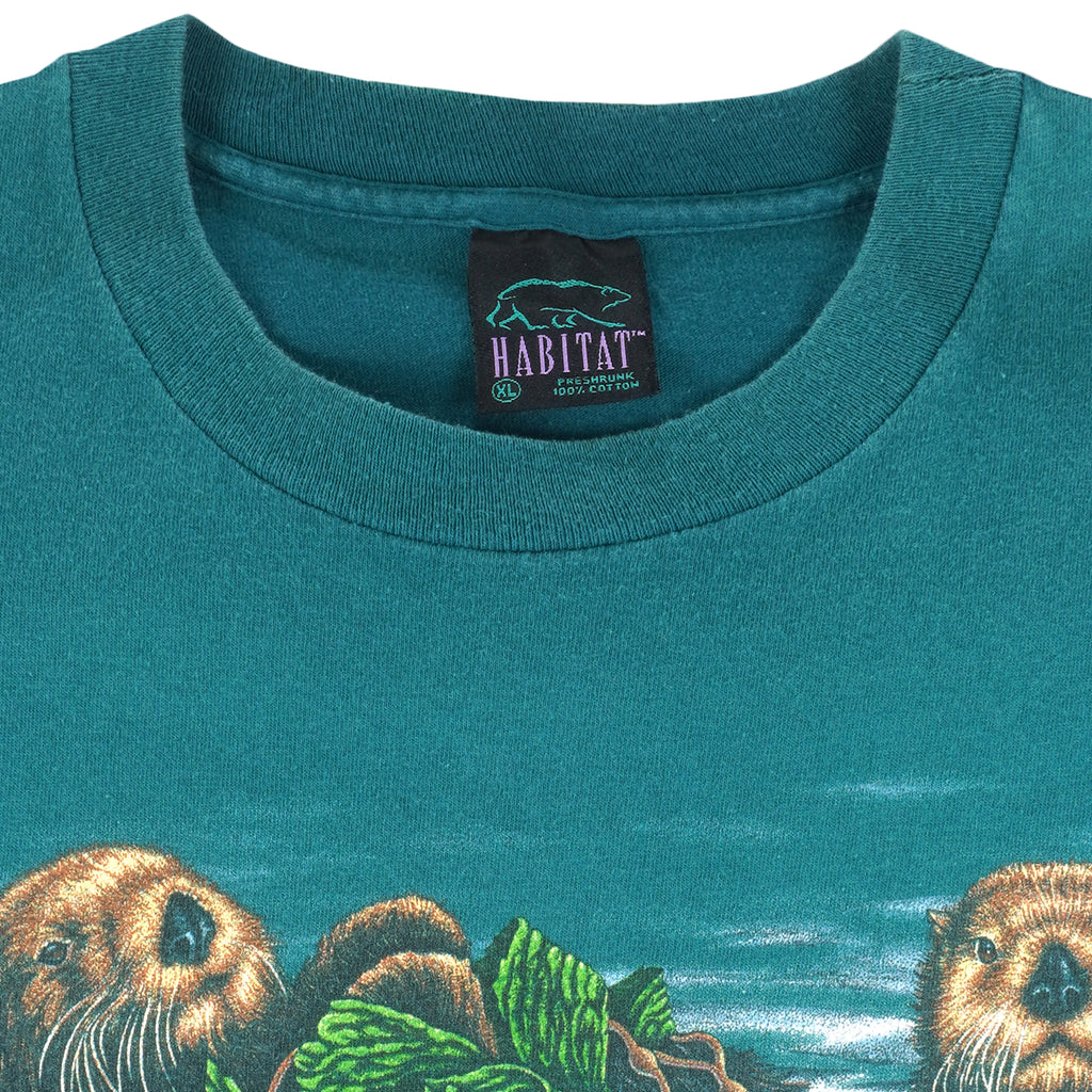 Vintage (Habitat) - Blue Sitka Alaska T-Shirt 1990s X-Large Vintage Retro