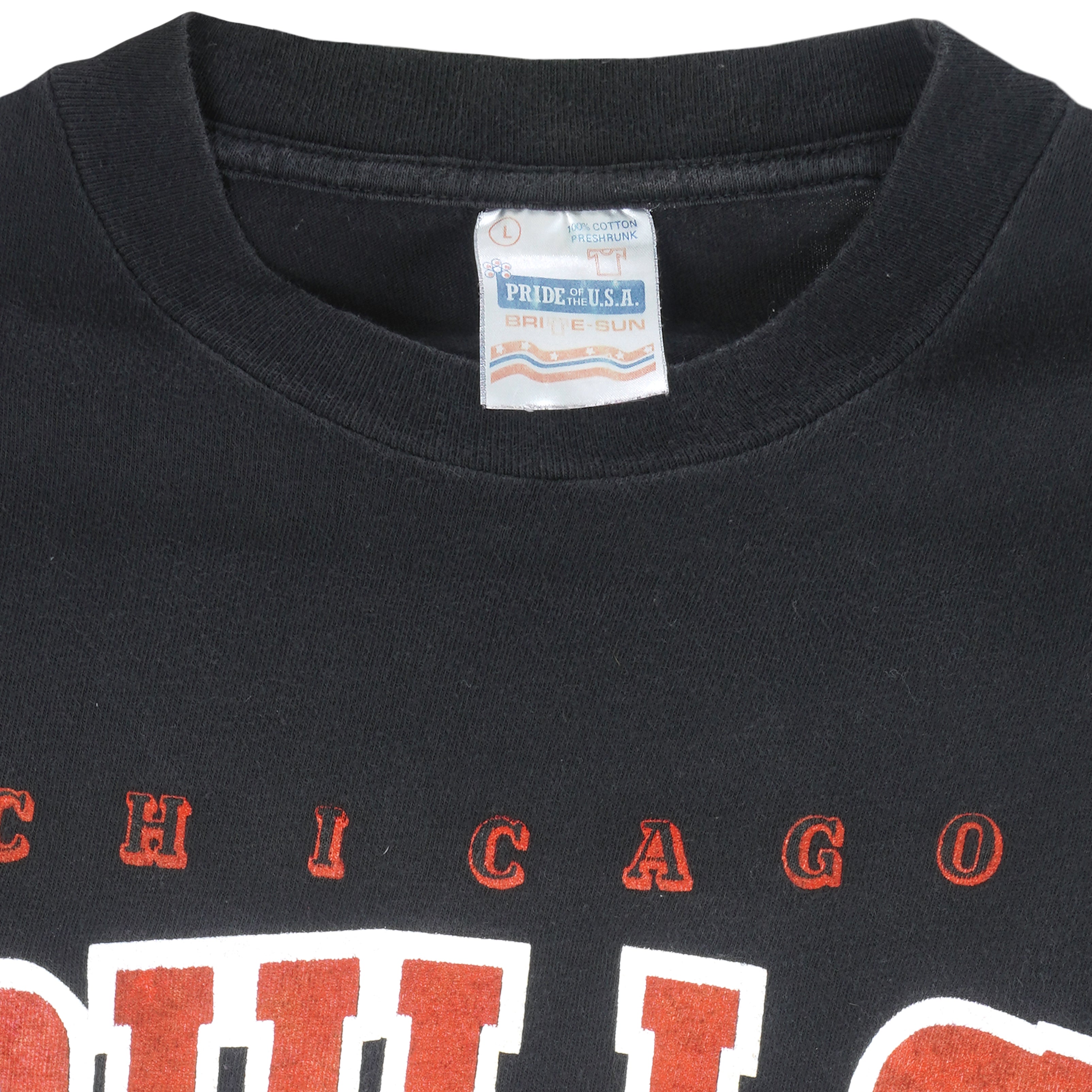 NBA - Chicago Bulls World Champs T-Shirt 1990s Large Vintage Retro Basketball
