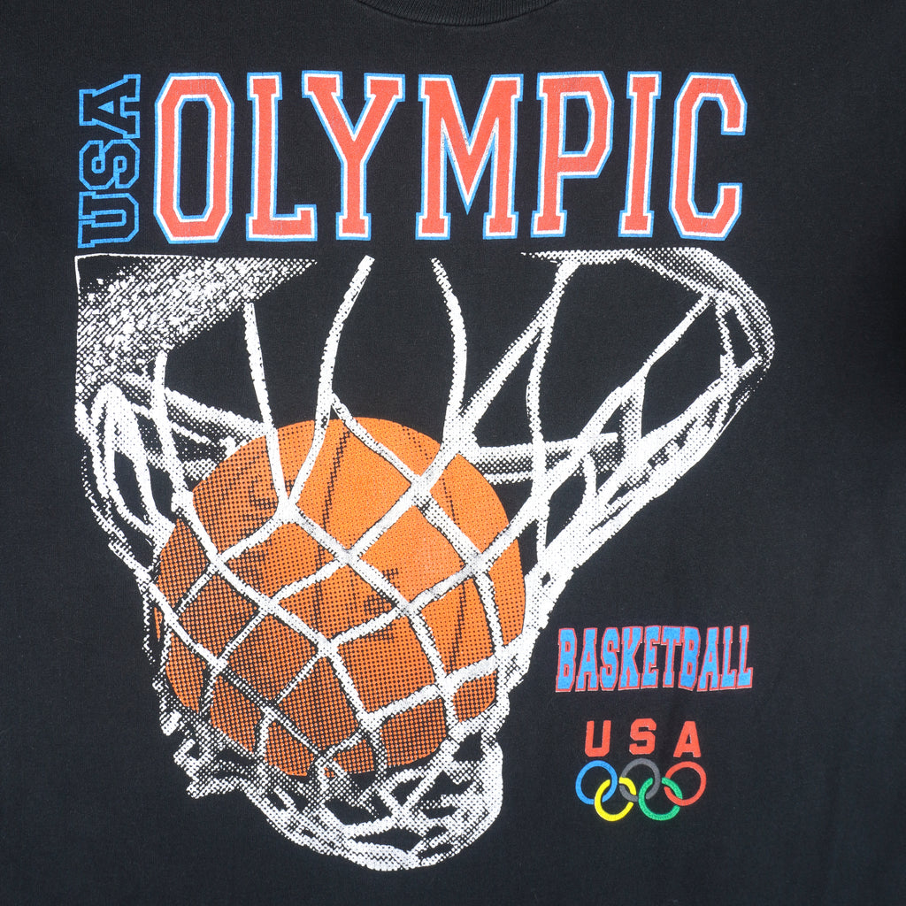 Vintage (Anvil) - Team USA Olympic, Basketball T-Shirt 1990s XX-Large Vintage Retro Basketball