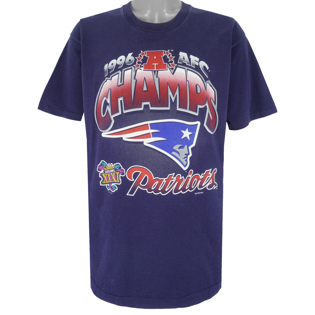 NFL (Pro Player) - New England Patriots, AFC Champs T-Shirt 1996 X-Large Vintage Retro Football