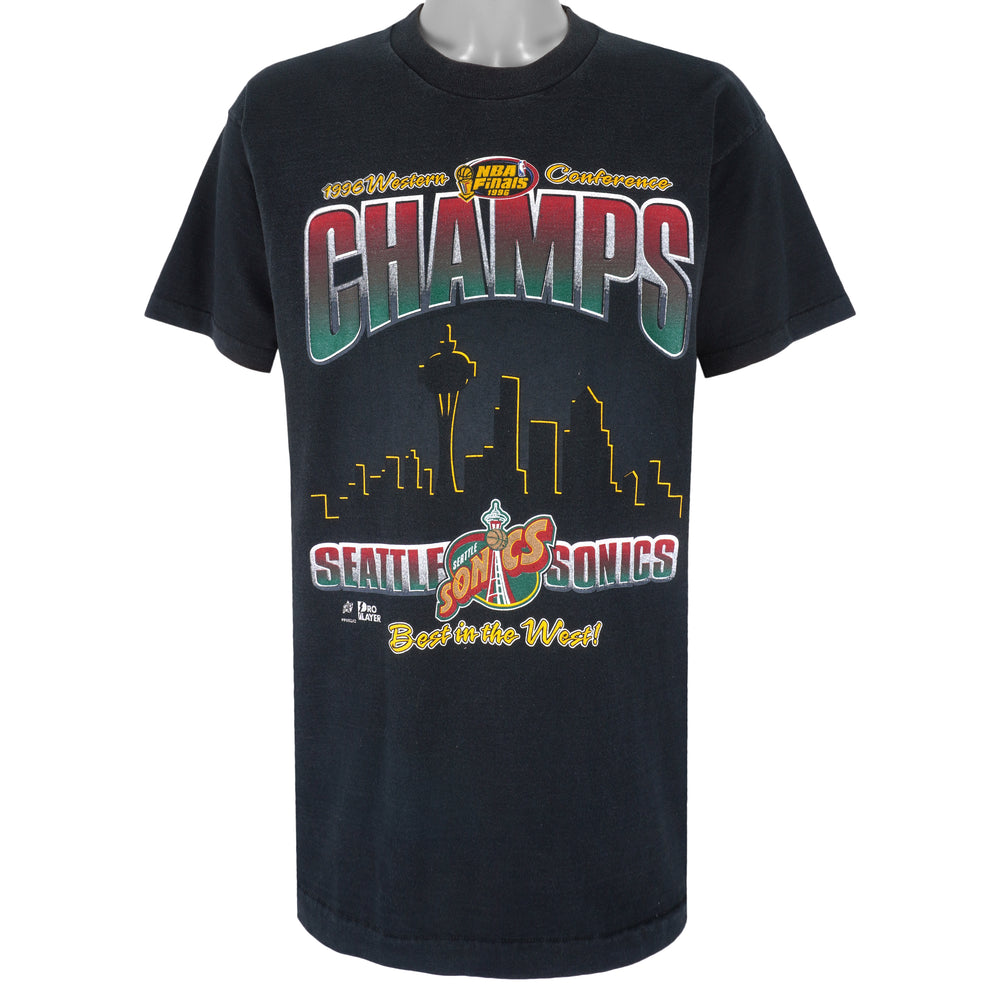 NBA - Seattle SuperSonics Best In The West T-Shirt 1996 X-Large Vintage Retro Basketball