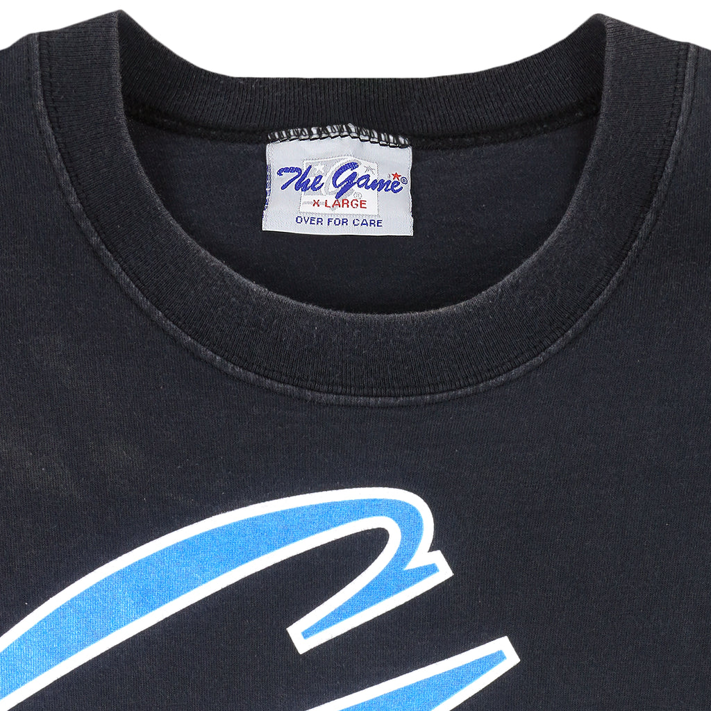 NFL (The Game) - Black Carolina Panthers T-Shirt 1993 X-Large Vintage Retro Football