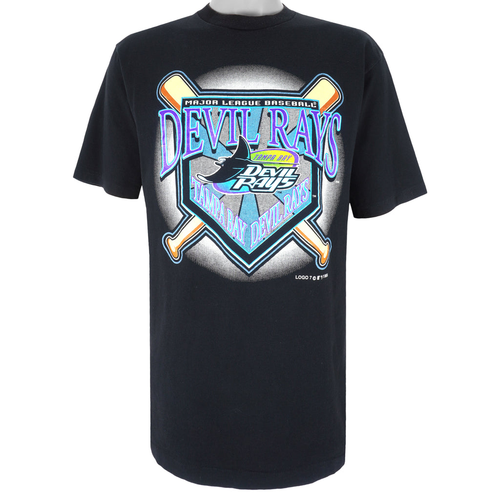 MLB (Competitor) - Tampa Bay Devil Rays T-Shirt 1995 X-Large Vintage Retro Baseball
