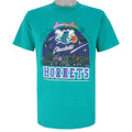 NBA - Charlotte Hornets Shooting Stars T-Shirt 1990s Large Vintage Retro Basketball
