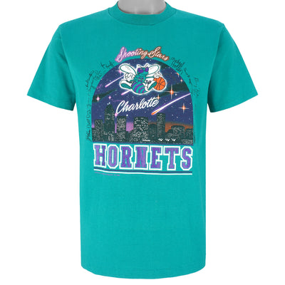 NBA (Super Shirt) - Charlotte Hornets Shooting Stars Autographed T-Shirt 1990s Large