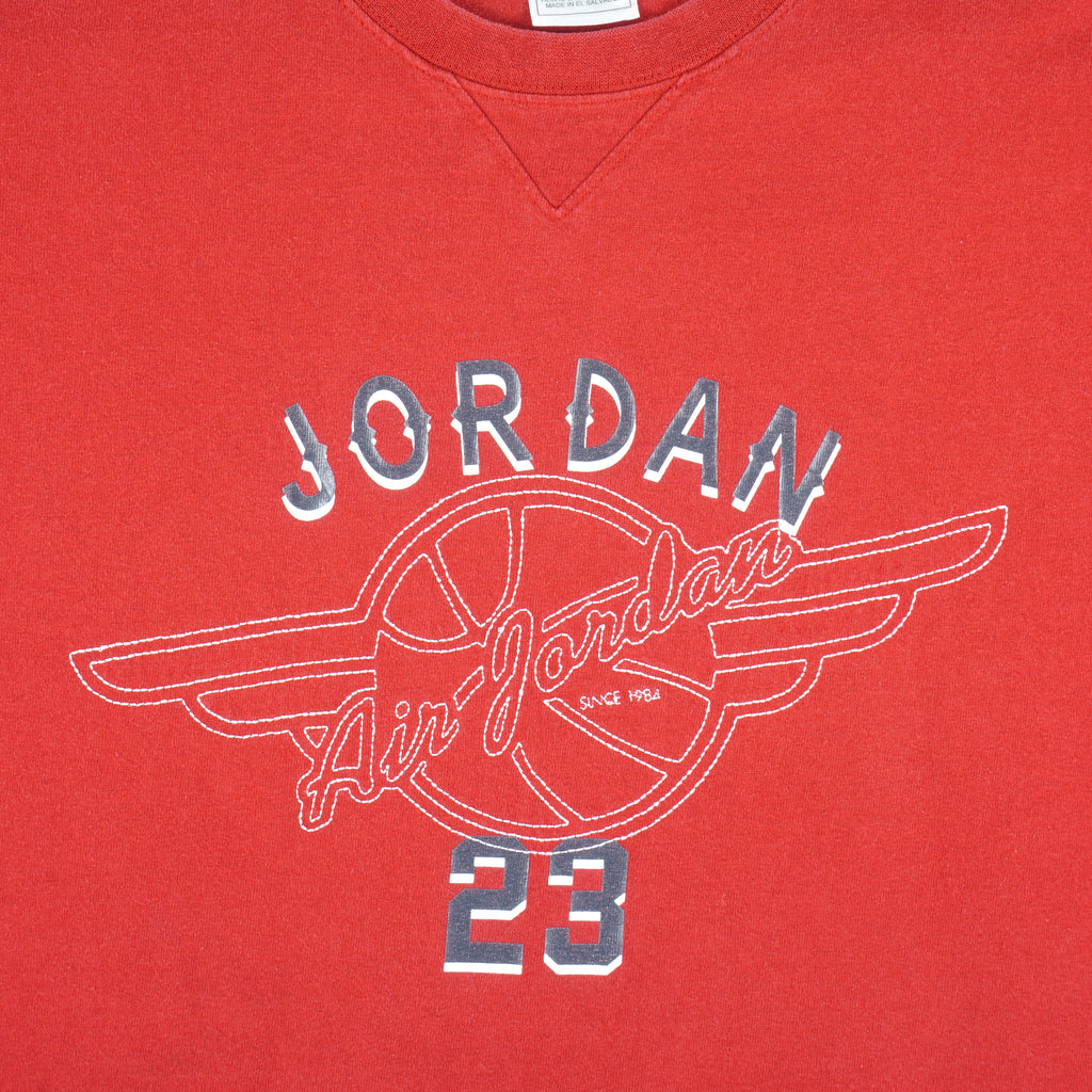 Jordan - Air Jordan Embroidered T-Shirt 1990s Large Vintage Retro Basketball