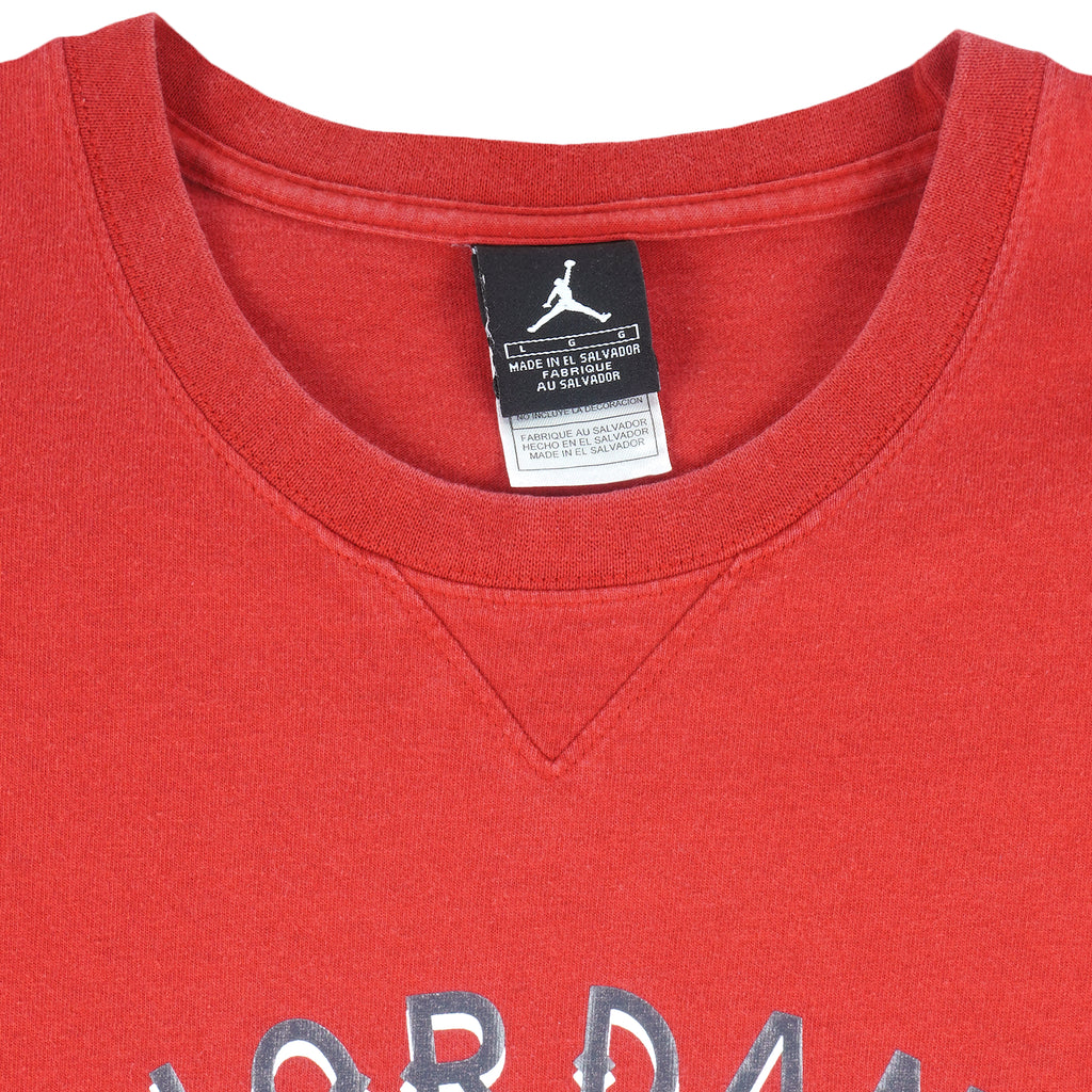 Jordan - Air Jordan Embroidered T-Shirt 1990s Large Vintage Retro Basketball