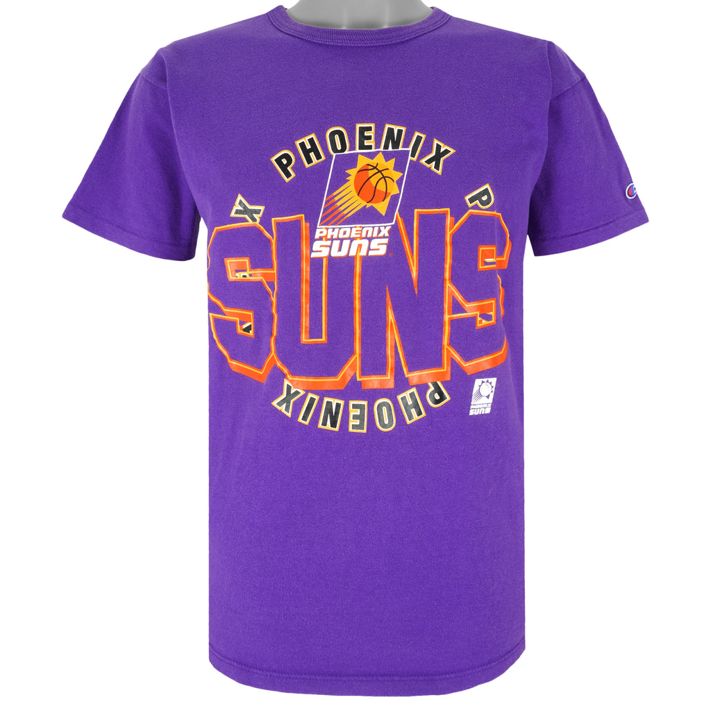 Champion - Purple Phoenix Suns T-Shirt 1990s Large Vintage Retro Basketball